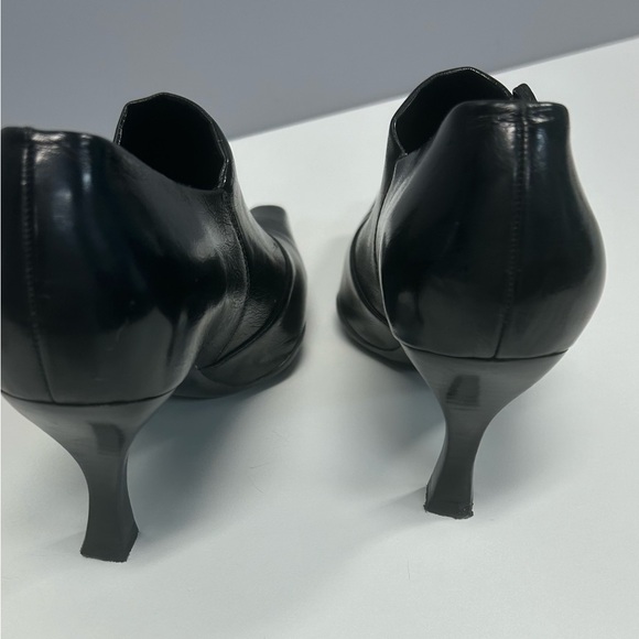 Franco Sarto Ladonna Black-Petrol Str Napa , size 8M, leather pump heels - Picture 5 of 10